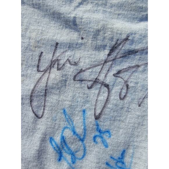 Vintage Miami Hurricanes Signed Autograph Gray Delta USA T-Shirt Size L - Picture 8 of 10